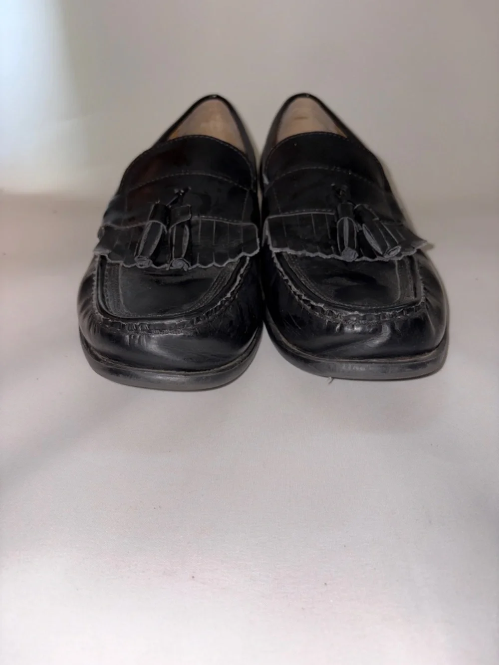 Nunn‎ Bush Black Leather Tassel Keaton Kiltie Loafers - Men Size 12